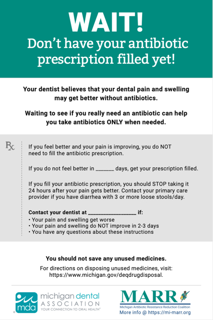 delayed prescribing notepad front