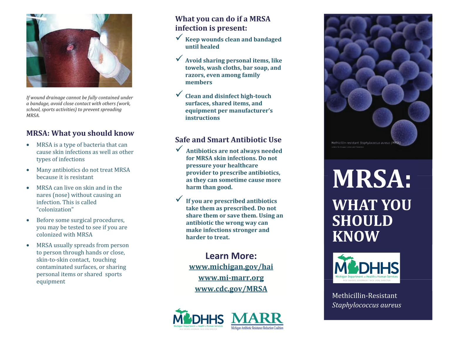 MRSA what you should know brochure