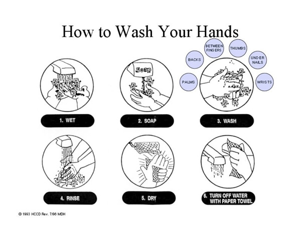 how to wash your hands poster