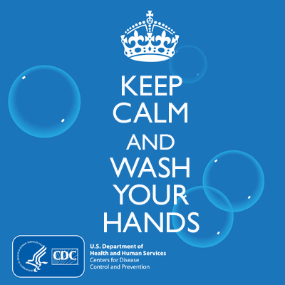 keep calm wash hands poster